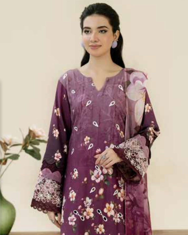 Johra Shehneela | Embroidered Printed Staple | Design 267