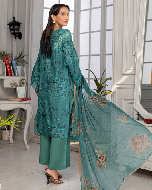 Fantak Grace | Embroidered Printed Viscose | Design 6