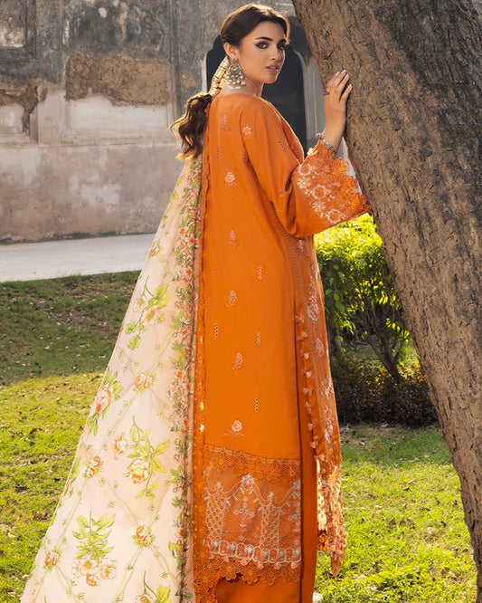 GullJee Shah Bano | Embroidered Linen | Design 6