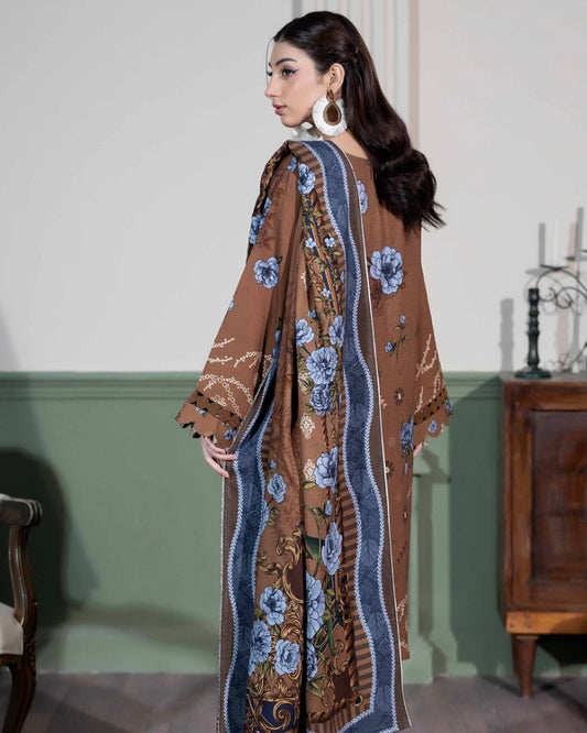 Johra Hameen | Embroidered Printed Staple | Design 709