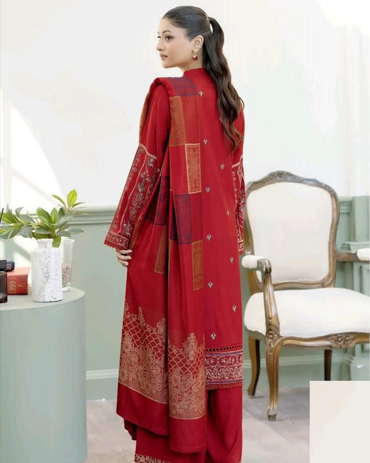 Johra Yagoona | Emb Marina with Wool Shawl | Design 677