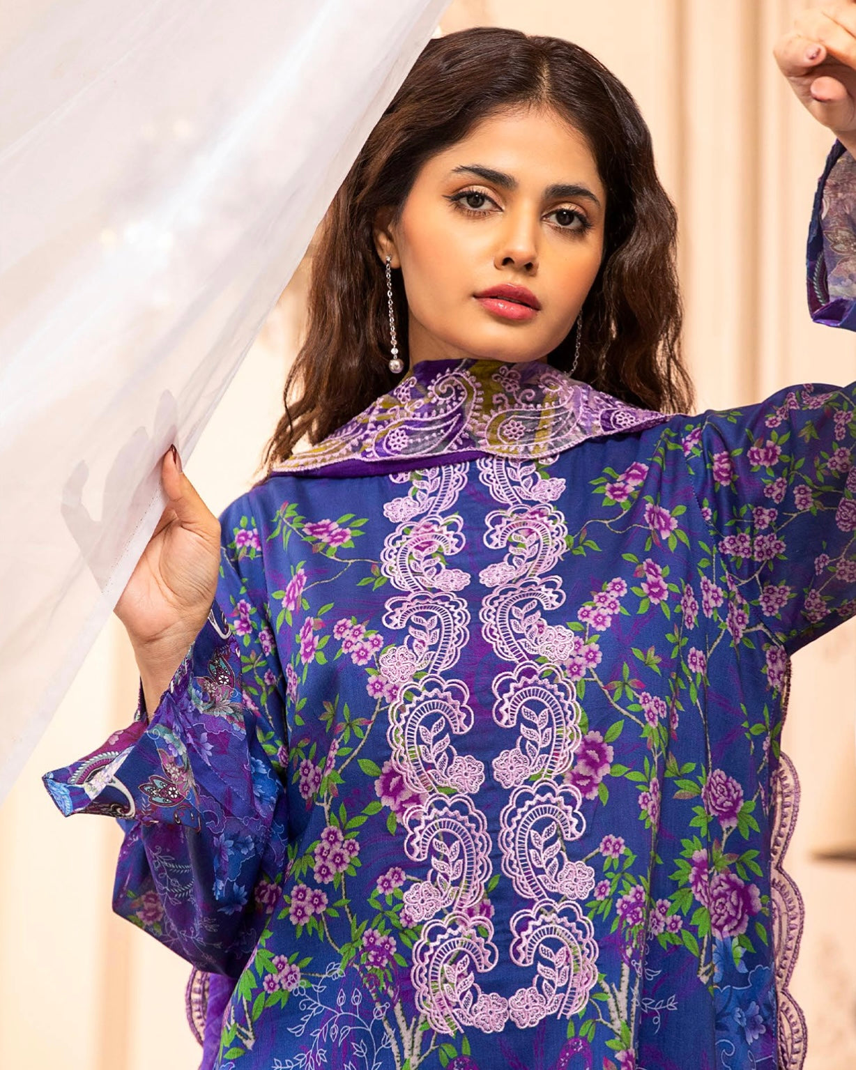 GullJee Morja | Embroidered Lawn | Design 7