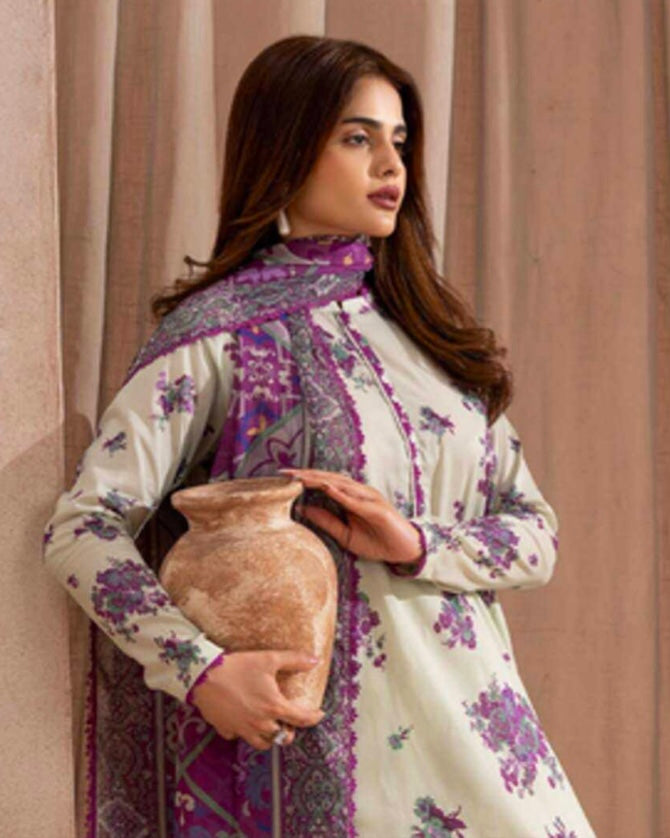GullJee Rangrez | Printed Lawn Chiffon Dupatta | Design 7