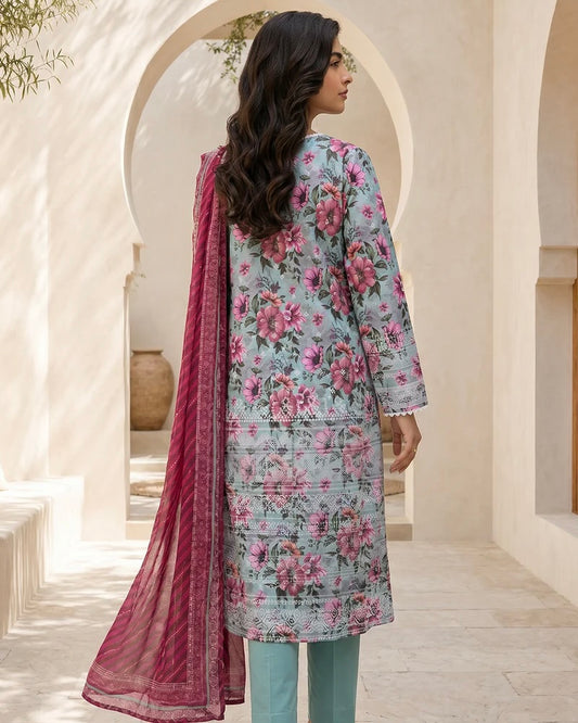 Zellbury | Printed Lawn 3pc | Design 8055