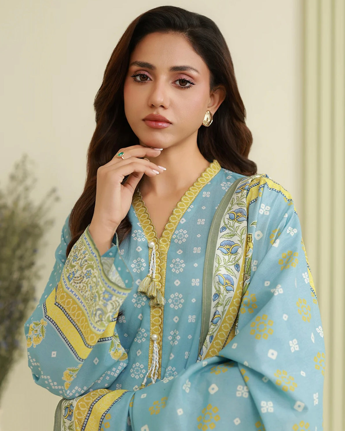 Zellbury | Printed Dobby Lawn 3pc | Design 840