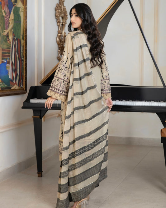 Johra Shab o Roz | Embroidered Lawn | Design 872