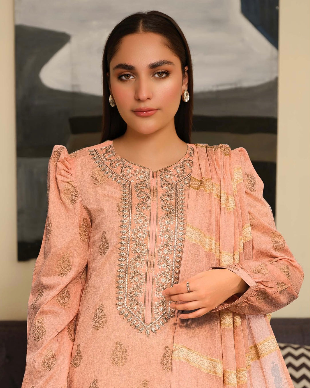 Johra Feeha | Embroidered Jacquard Lawn | Design 898