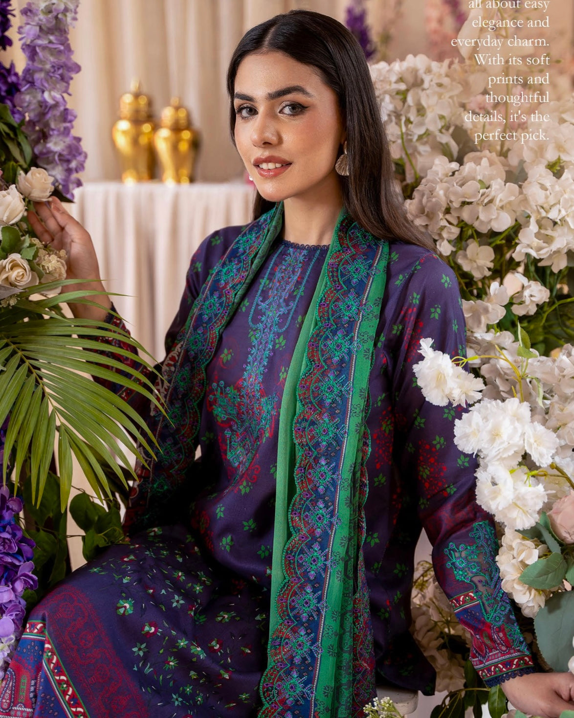 Rang Pasand by GullJee | Design 8 | Embroidered Lawn 3pc