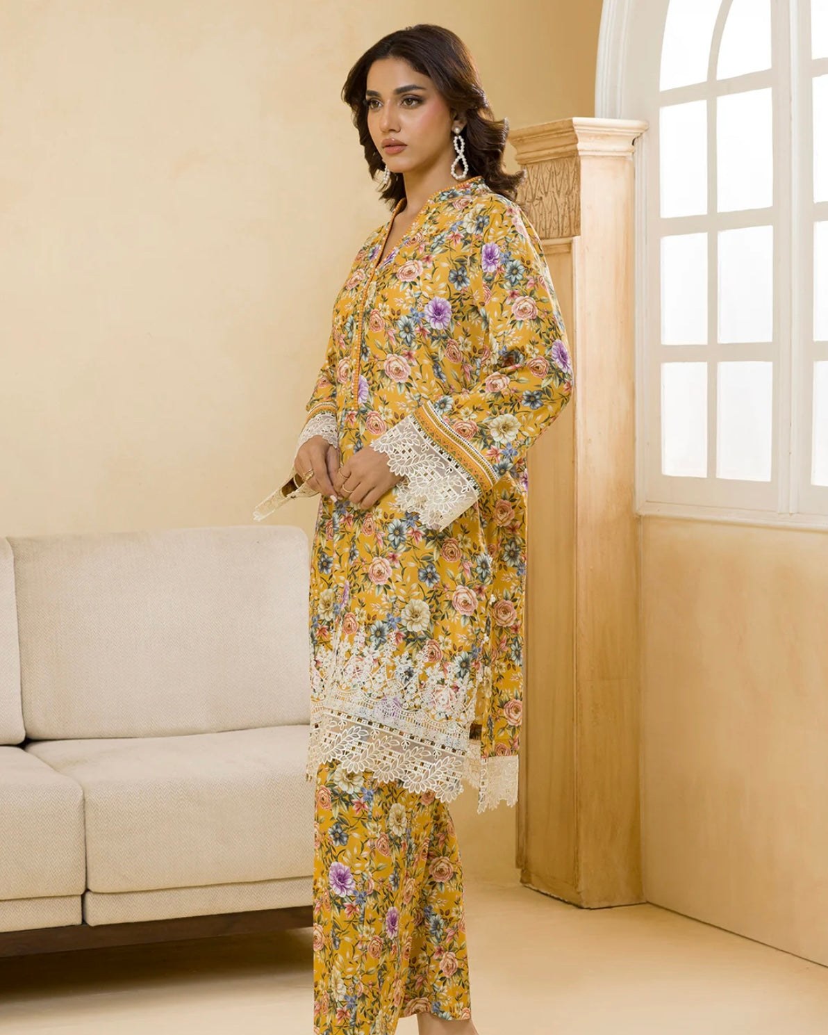 Zellbury | Embroidered Linen 2pc | Design 93