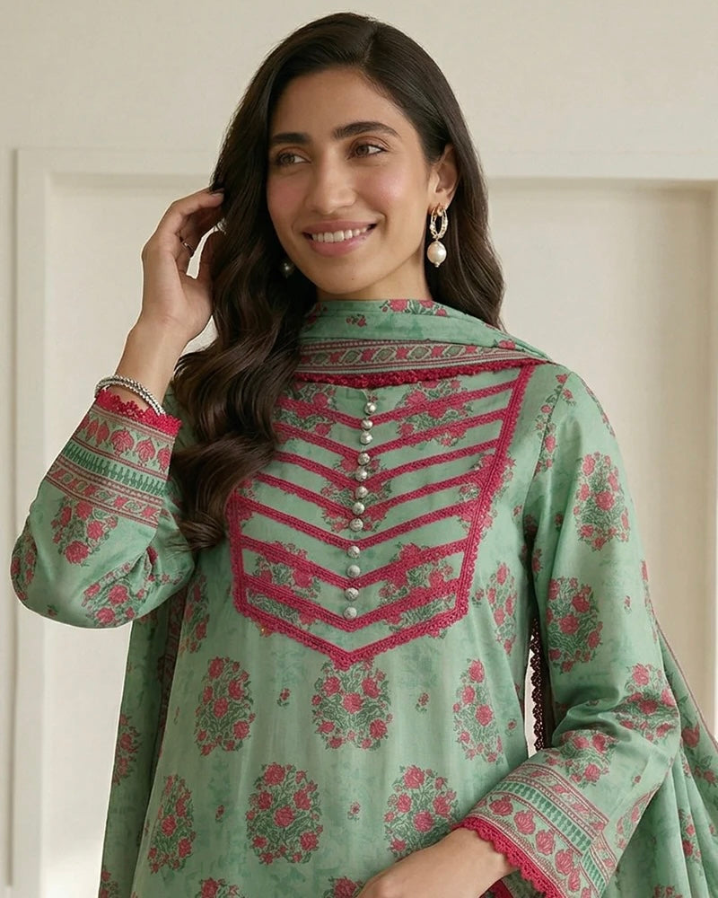 Zellbury | Printed Lawn 3pc | Design 946