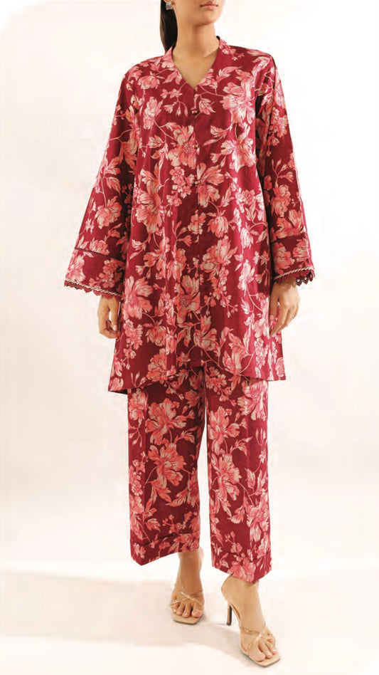 Saya 2pc Printed Lawn | Design 9