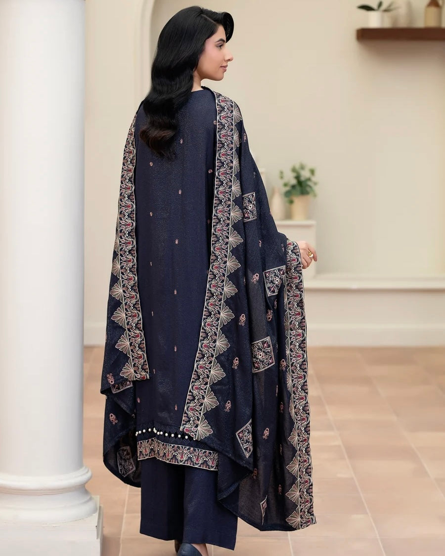 Johra Apsara | Embroidered Fancy Peach Leather | Design 648