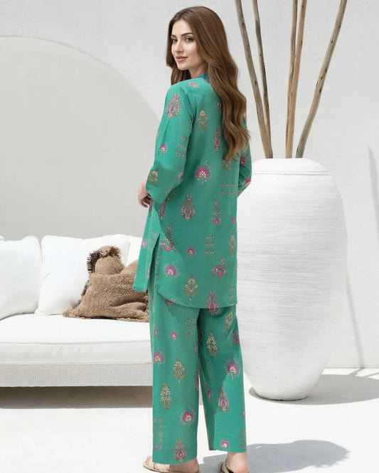 Limelight | Printed Lawn 1pc | U4772 Green