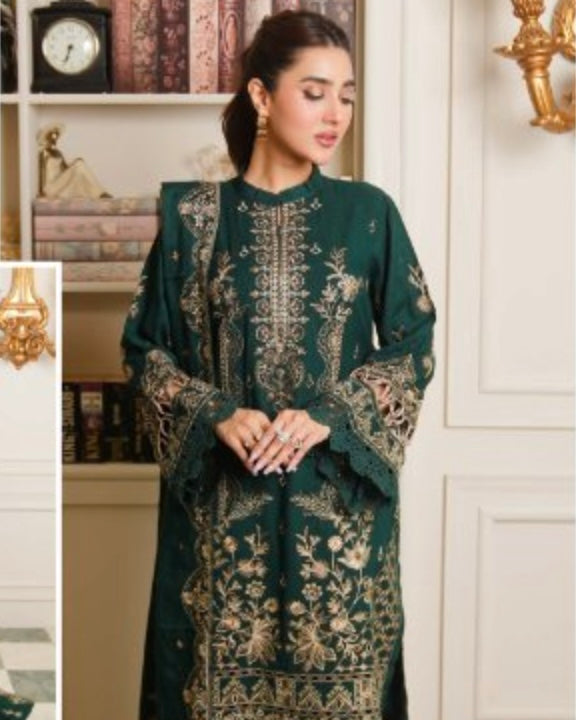 Johra Wadeema | Embroidered Fancy Peach Leather | Design 501