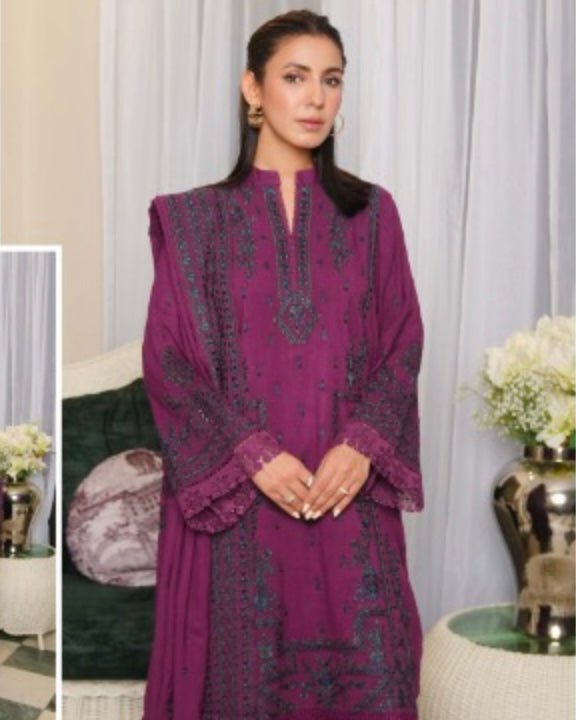 Johra Wadeema | Embroidered Fancy Peach Leather | Design 505