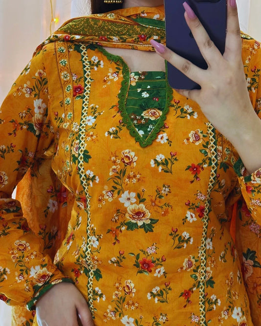 Bin Saeed | Printed Lawn 3pc | Design 4