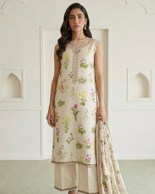 Zellbury | Printed Lawn 3pc | Design 1018