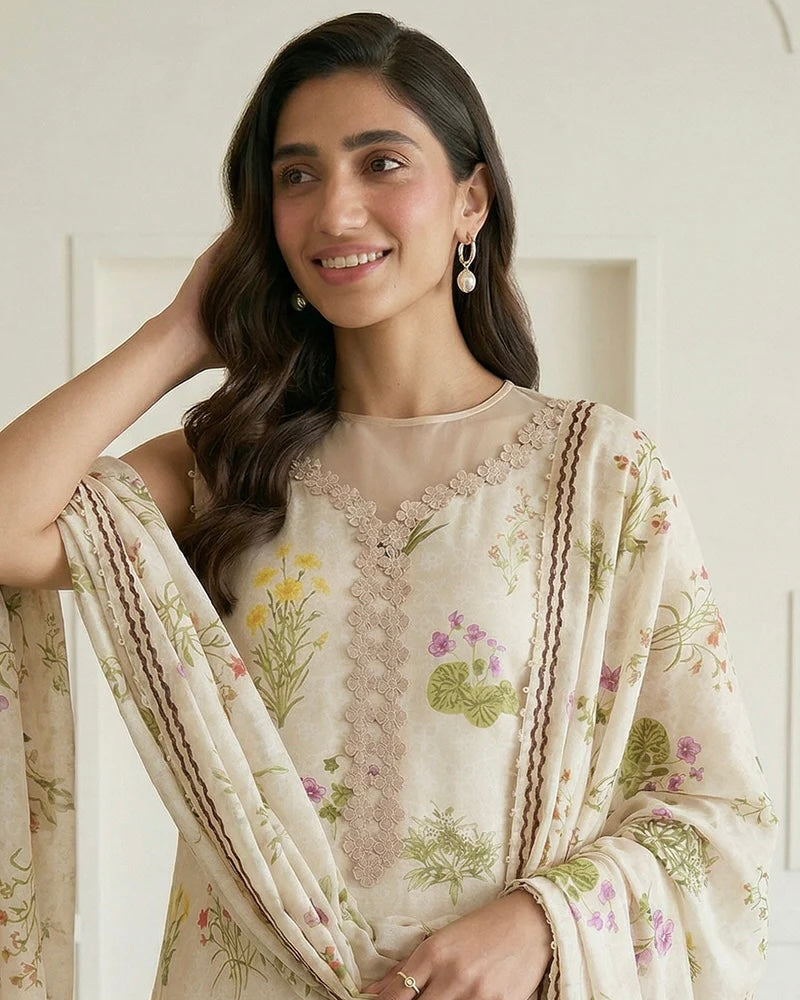 Zellbury | Printed Lawn 3pc | Design 1018