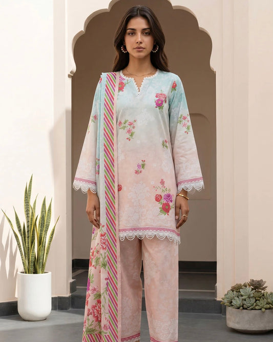 Zellbury | Printed Lawn 3pc | Design 1032