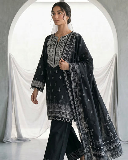 Zellbury | Embroidered Printed Lawn 2pc | Design 1067