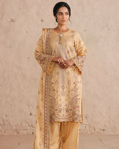 Johra Roshaani | Emb Lawn with Emb Lawn Dupatta | Design 106