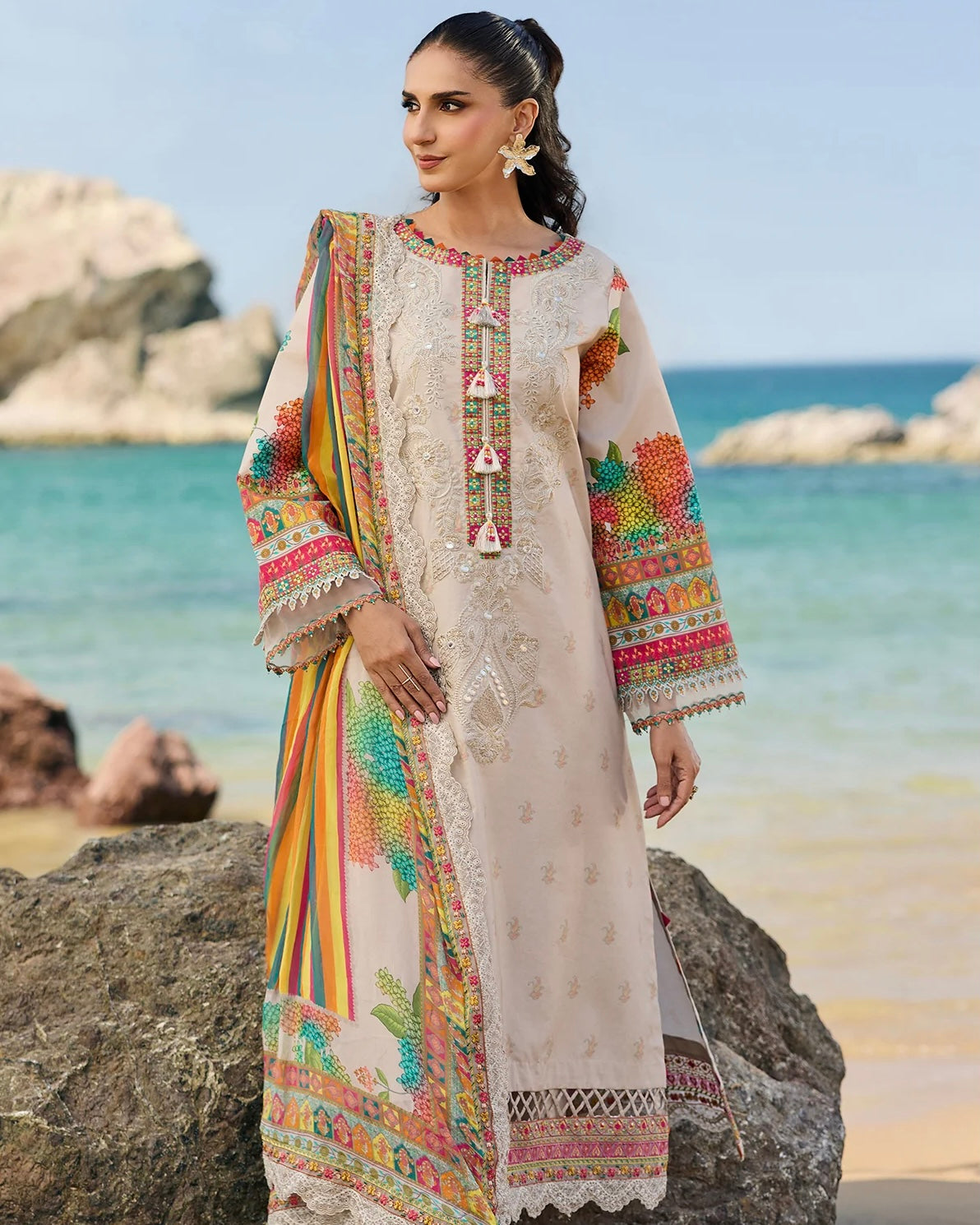 Charizma Sun Shine Vol 2 | Lawn Collection | Design 10