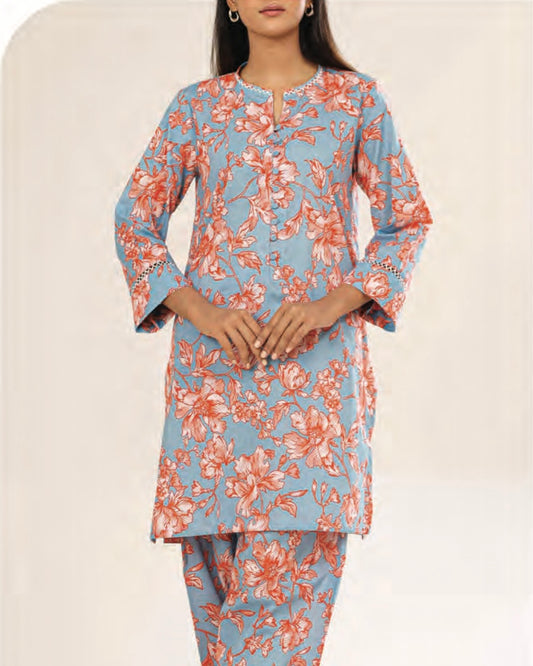 Saya 2pc Printed Lawn | Design 10