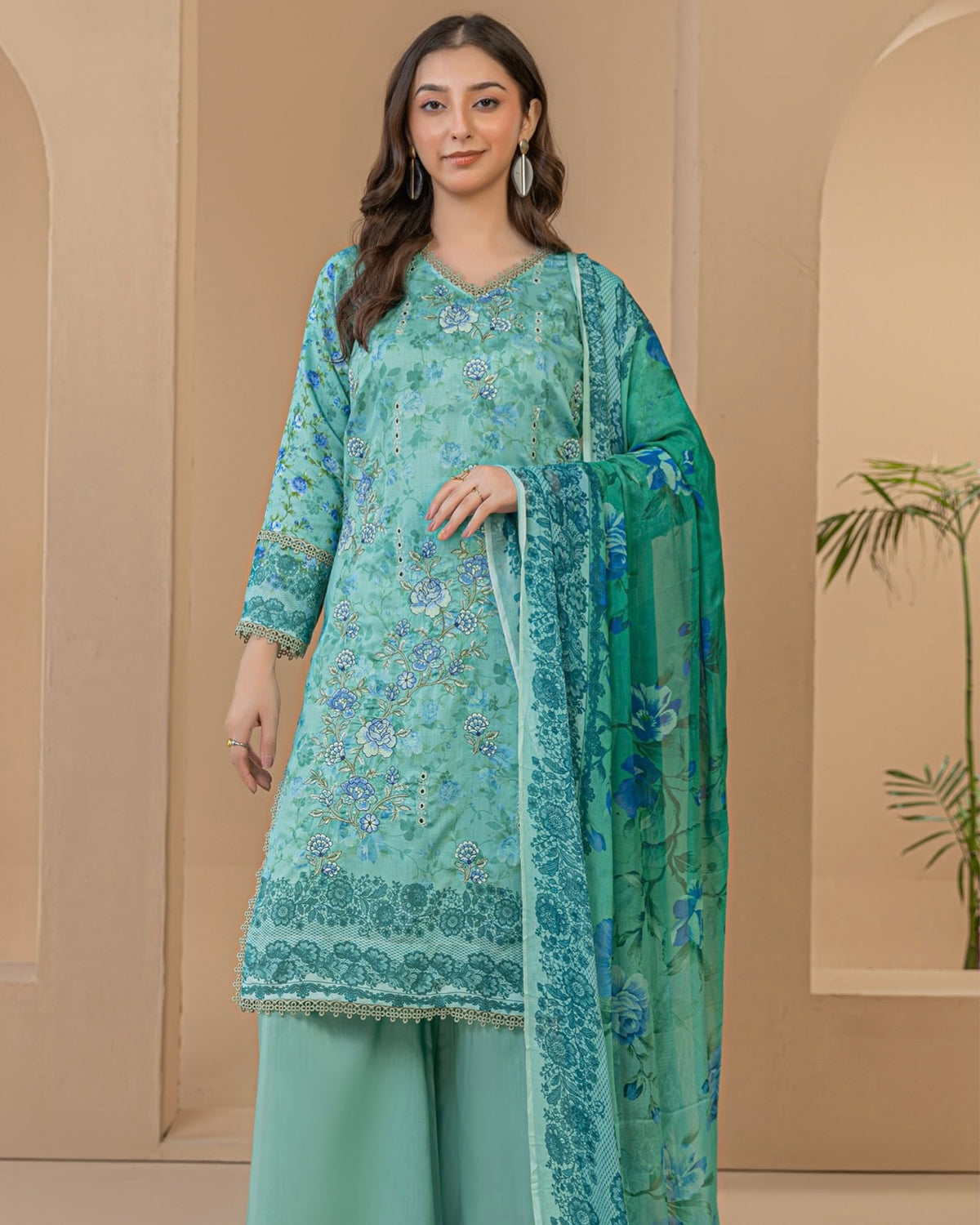 Palwasha Dastak | Embroidered Printed Viscose | Design 10
