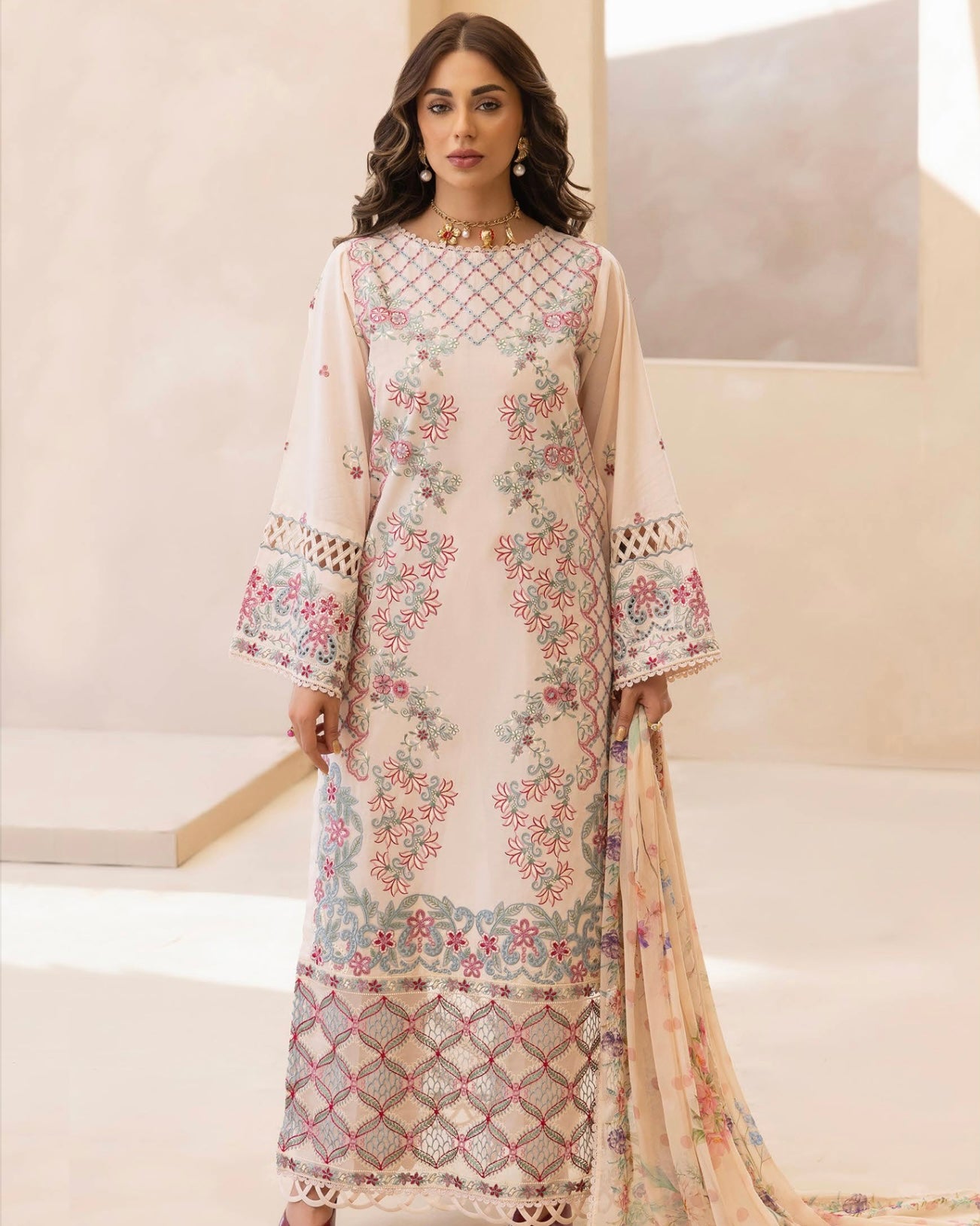 GullJee Sitara Noor | Embroidered Lawn | Design 10