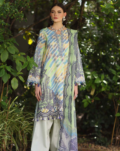 Charizma Infinity | Embroidered Printed Lawn | Design 10