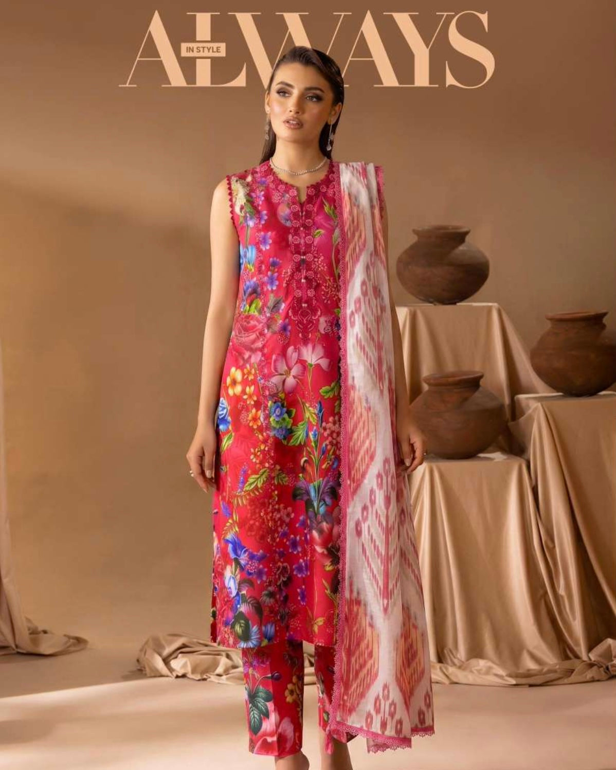 GullJee Printkari | Embroidered Printed Lawn | Design 10