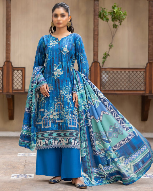 Fantak Sahil | Embroidered Printed Staple | Design 10