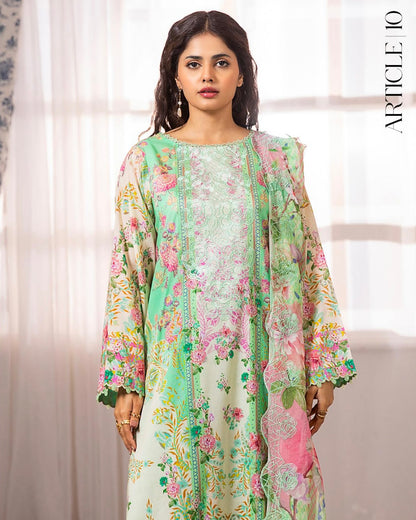 GullJee Morja | Embroidered Lawn | Design 10
