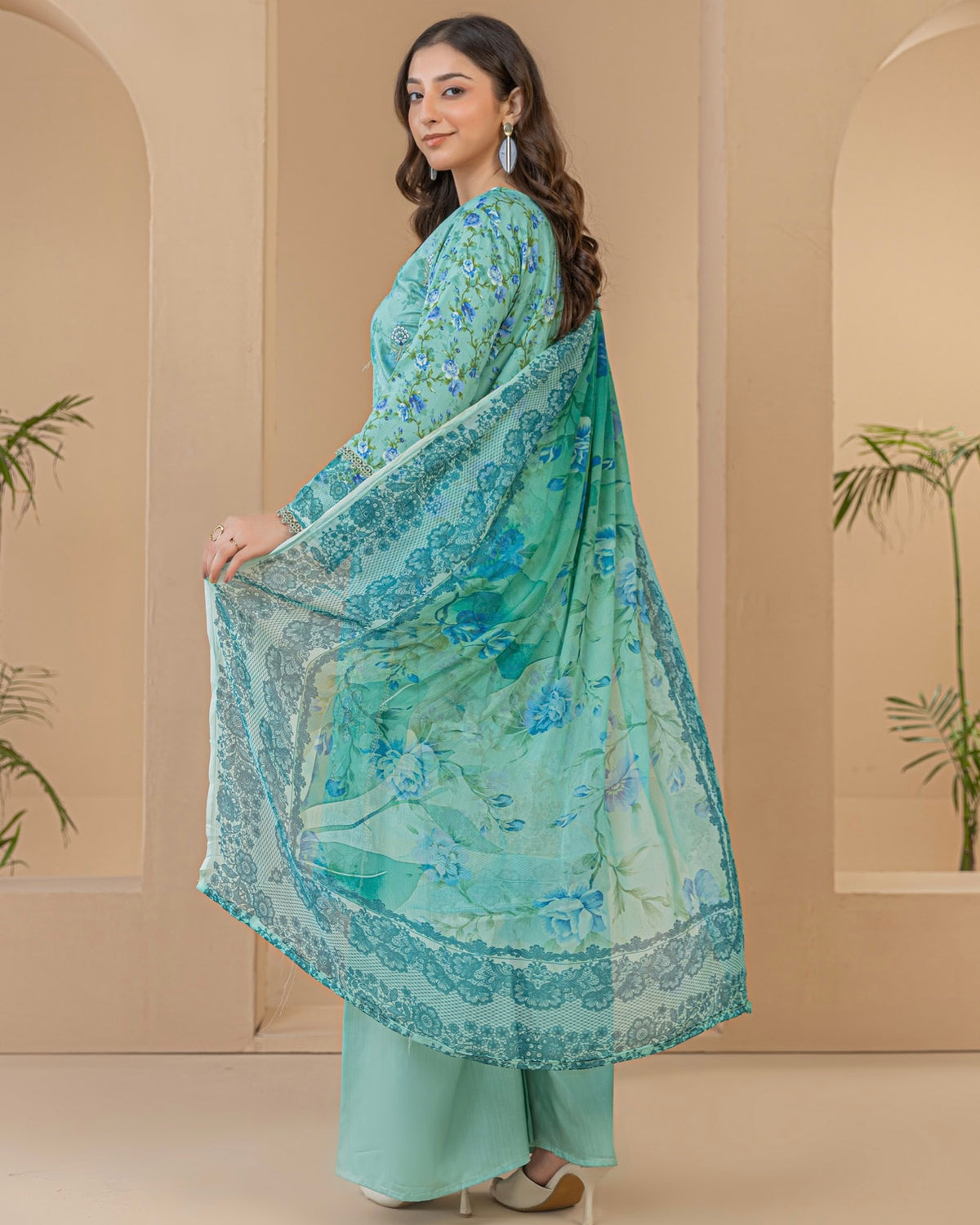 Palwasha Dastak | Embroidered Printed Viscose | Design 10