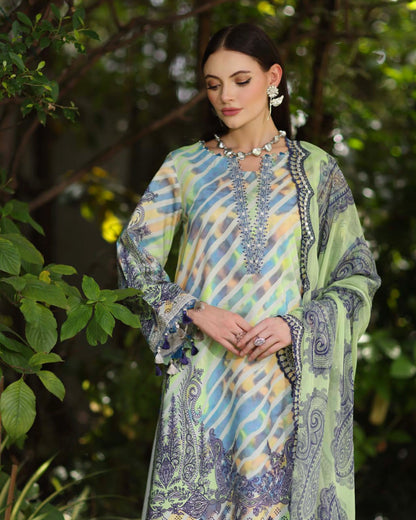 Charizma Infinity | Embroidered Printed Lawn | Design 10