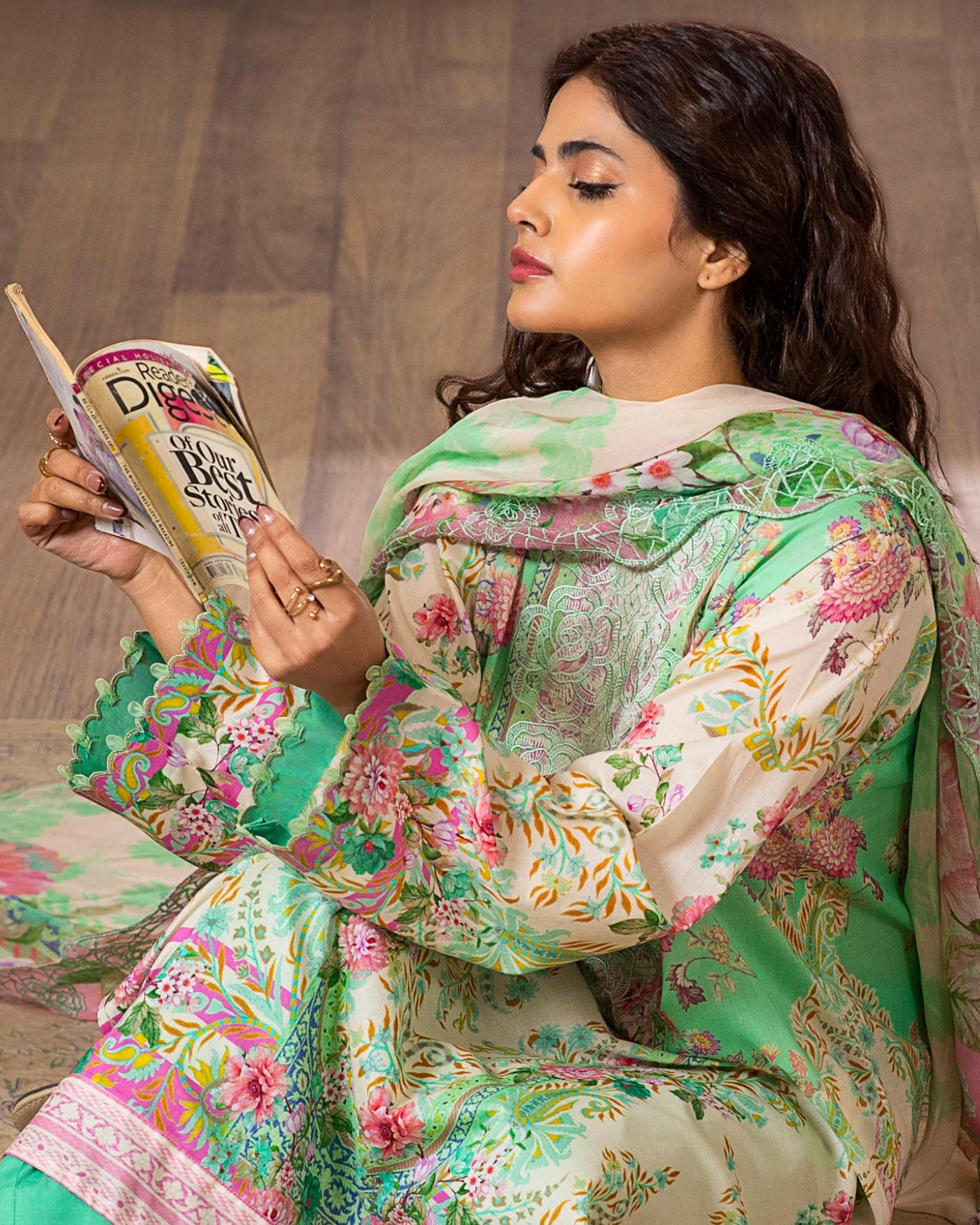 GullJee Morja | Embroidered Lawn | Design 10
