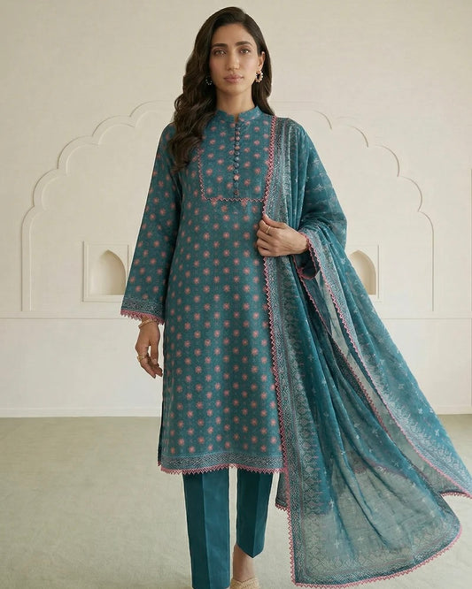 Zellbury | Printed Lawn 3pc | Design 1138