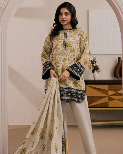 Zellbury | Printed Dobby Lawn 3pc | Design 1160