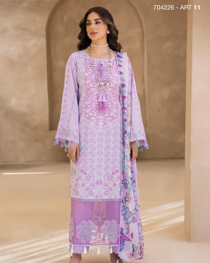 GullJee Sitara Noor | Embroidered Lawn | Design 11