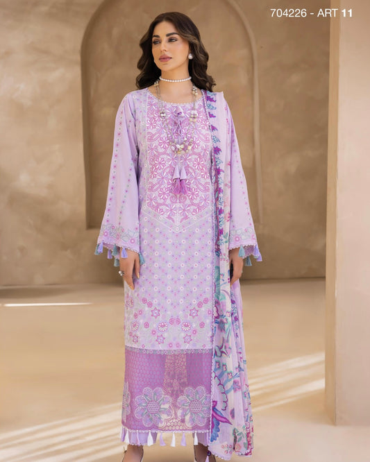 GullJee Sitara Noor | Embroidered Lawn | Design 11