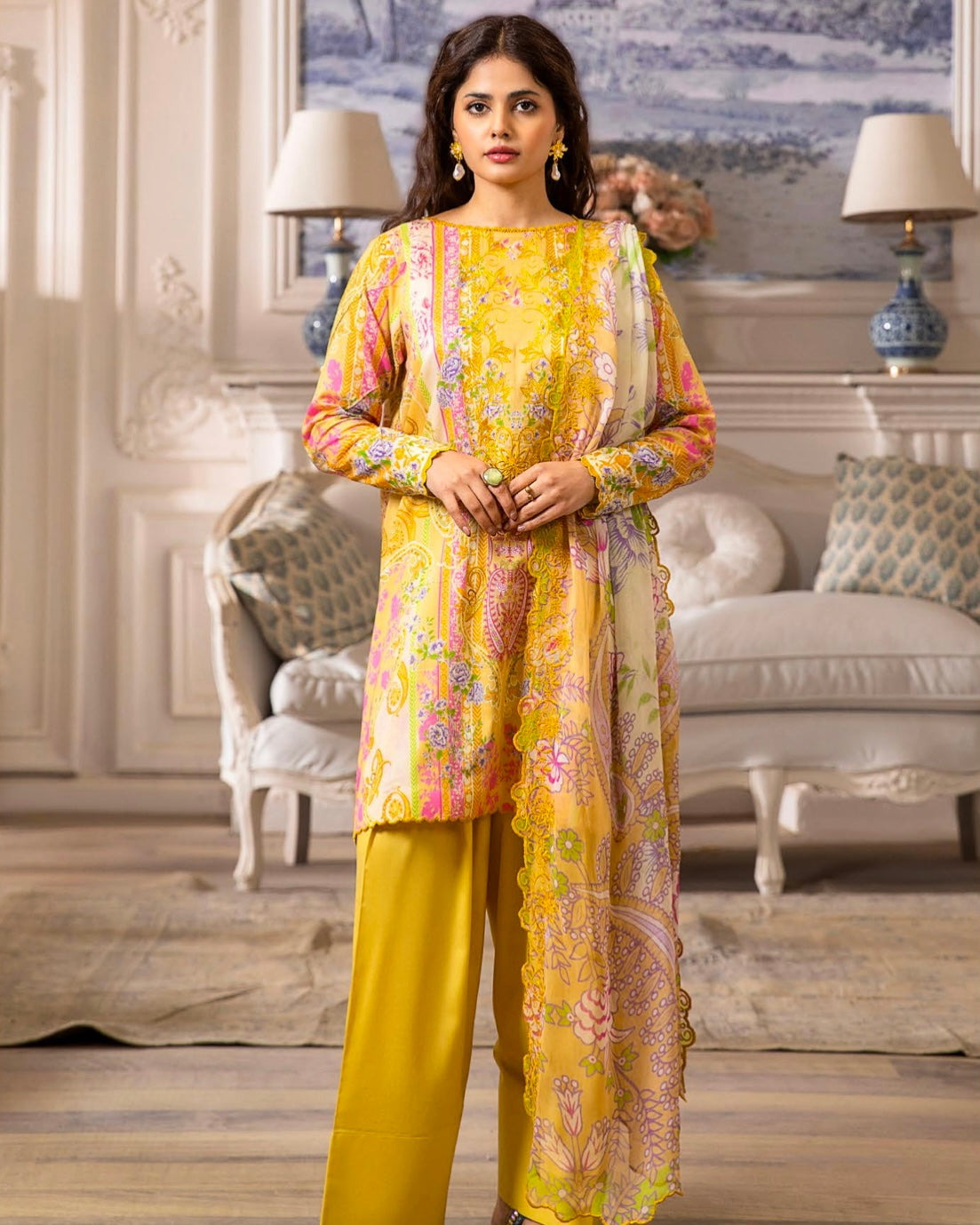 GullJee Morja | Embroidered Lawn | Design 11