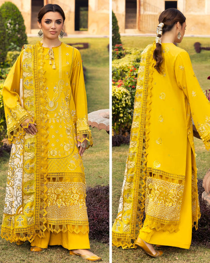 GullJee Shah Bano | Embroidered Linen | Design 11