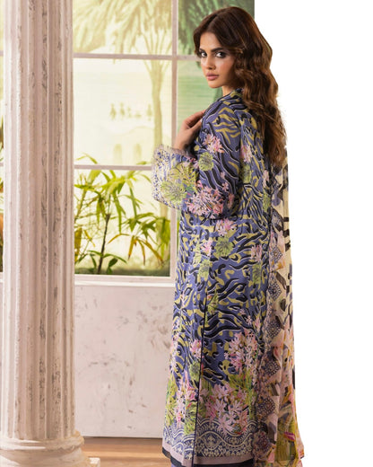 GullJee Rang Pasand | Embroidered Printed Lawn | Design 11