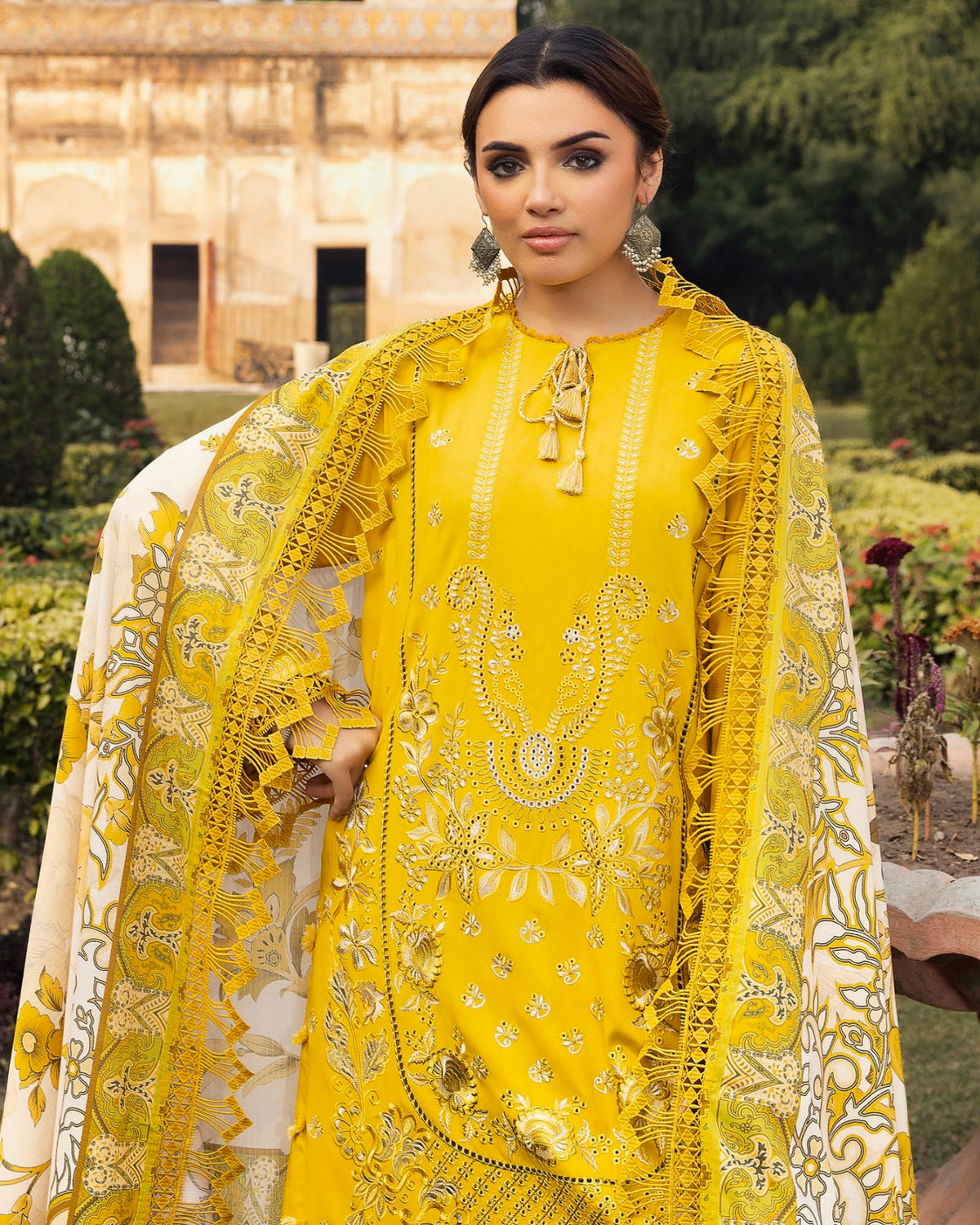 GullJee Shah Bano | Embroidered Linen | Design 11