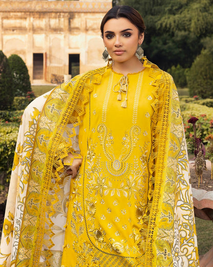 GullJee Shah Bano | Embroidered Linen | Design 11