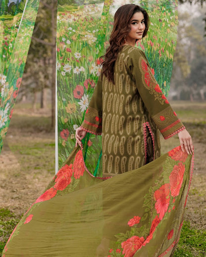 Charizma Combination 2 | Lawn Collection | Design 11