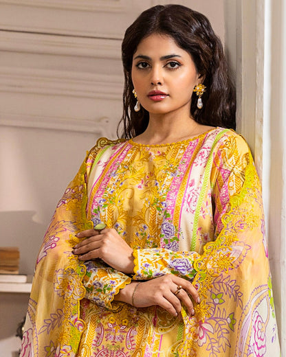 GullJee Morja | Embroidered Lawn | Design 11