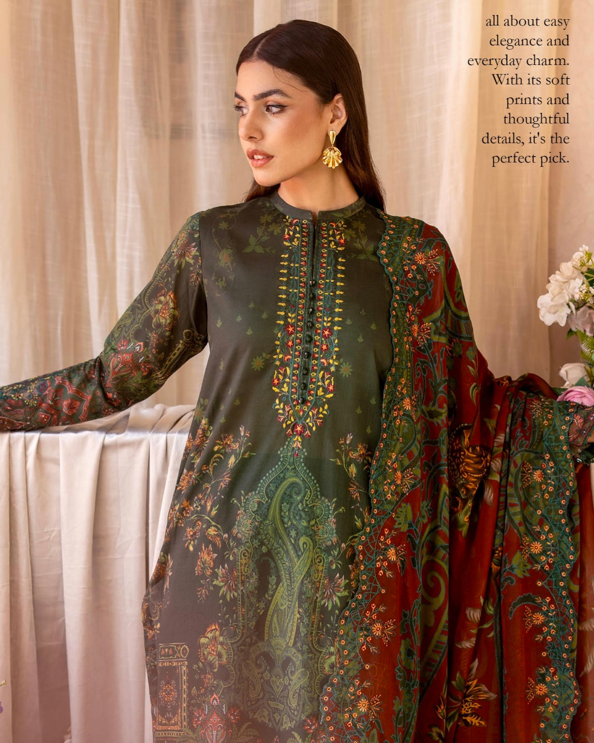 Rang Pasand by GullJee | Design 11 | Embroidered Lawn 3pc