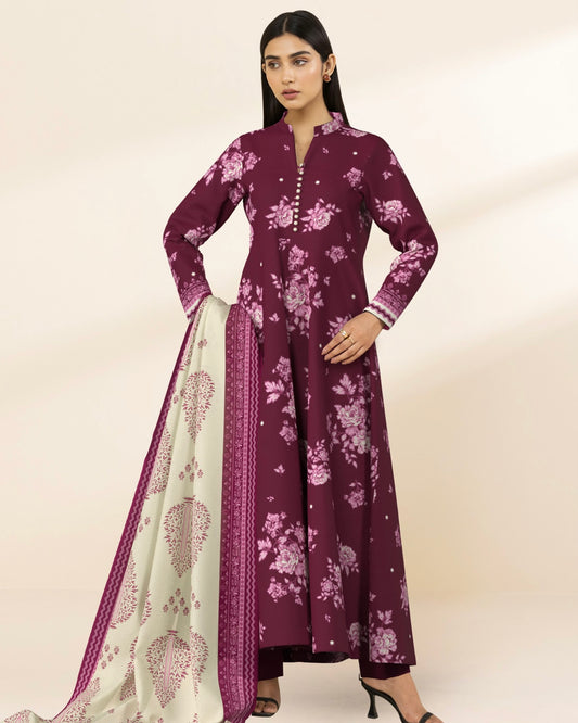 Sapphire | Printed Lawn 3pc | Design 12117