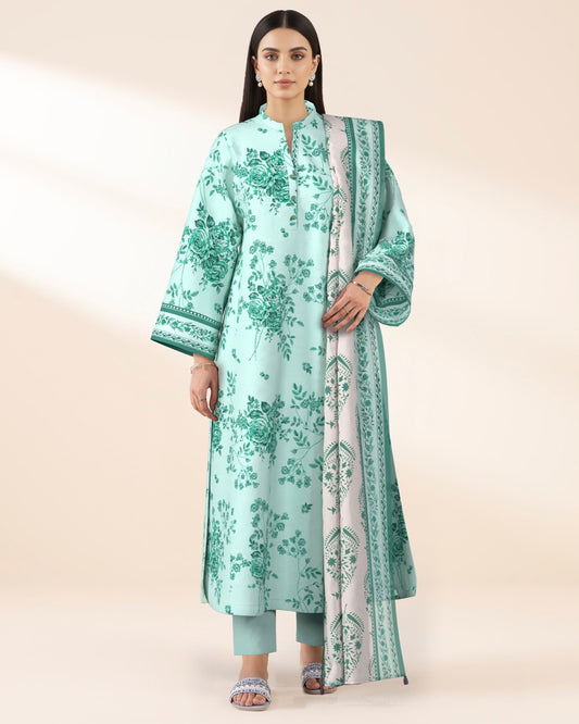 Sapphire | Printed Lawn 3pc | Design 12119
